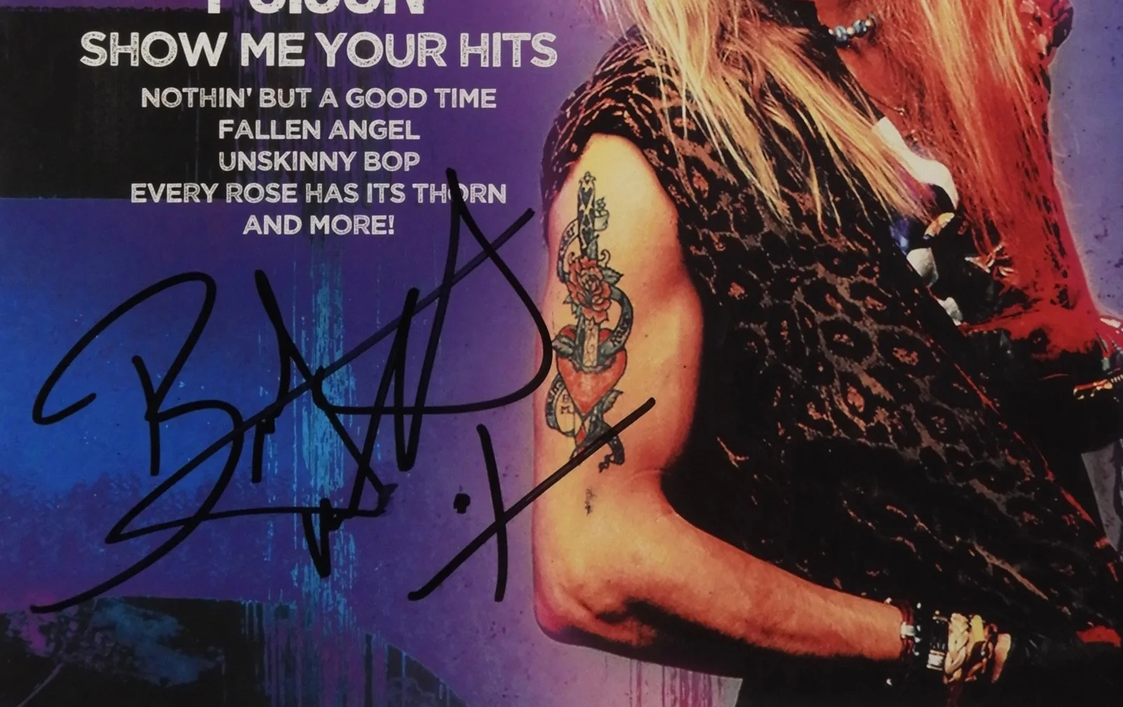 Bret Michaels JSA Signed Autograph Record Vinyl Album Poison, image 2