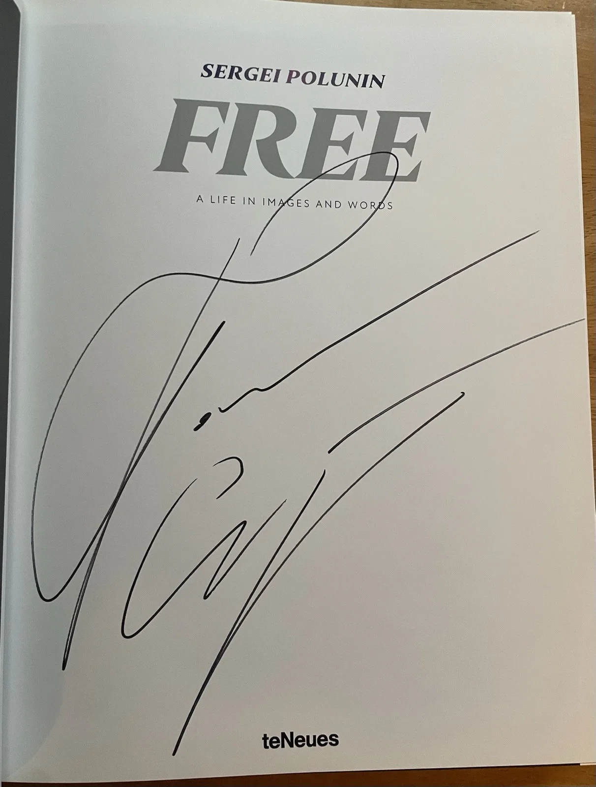 Dancer Sergei Polunin Autograph Book "FREE" A Life In Images and Words HC - NEW, image 3