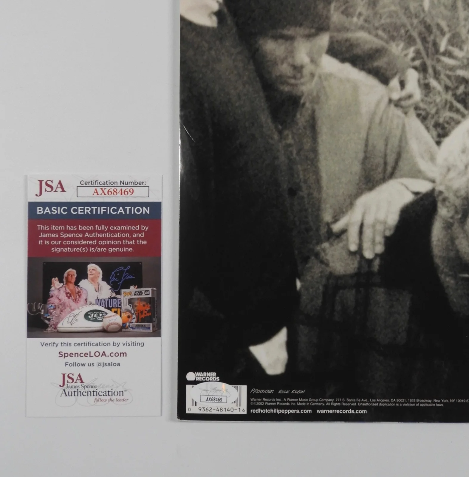 Red Hot Chili Peppers JSA Autograph Signed Album Vinyl Record By The Way, изображение 3