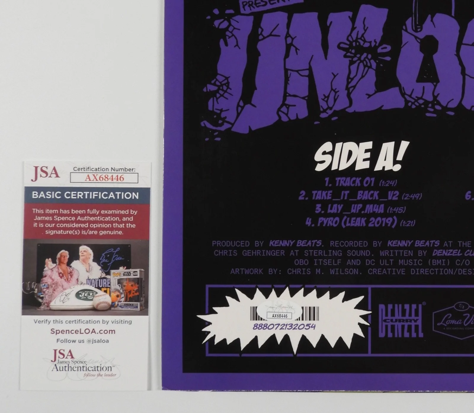 Denzel Curry JSA Autograph Signed Album Vinyl Record Unlocked, image 3