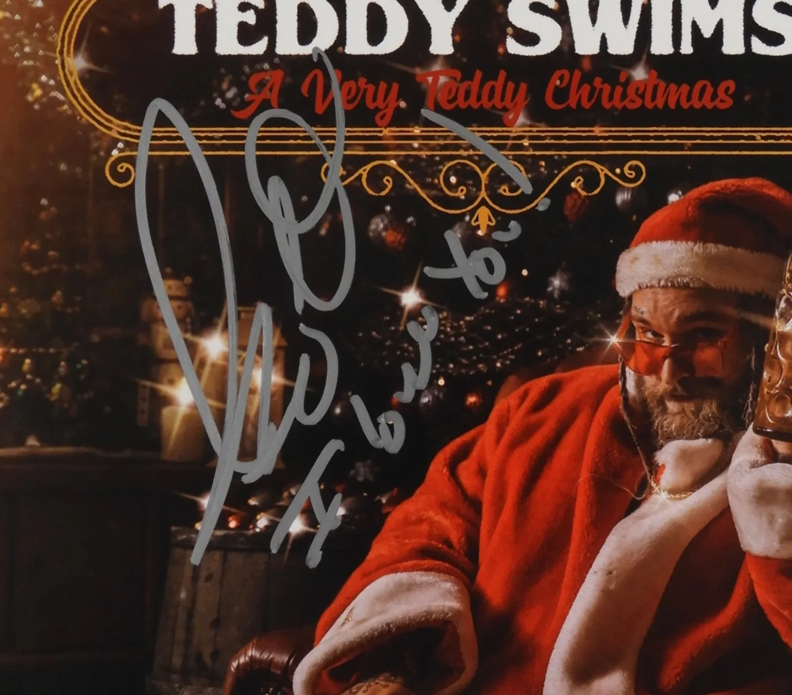 Teddy Swims JSA Autograph Signed Album Vinyl Record A Very Teddy Christmas, image 2
