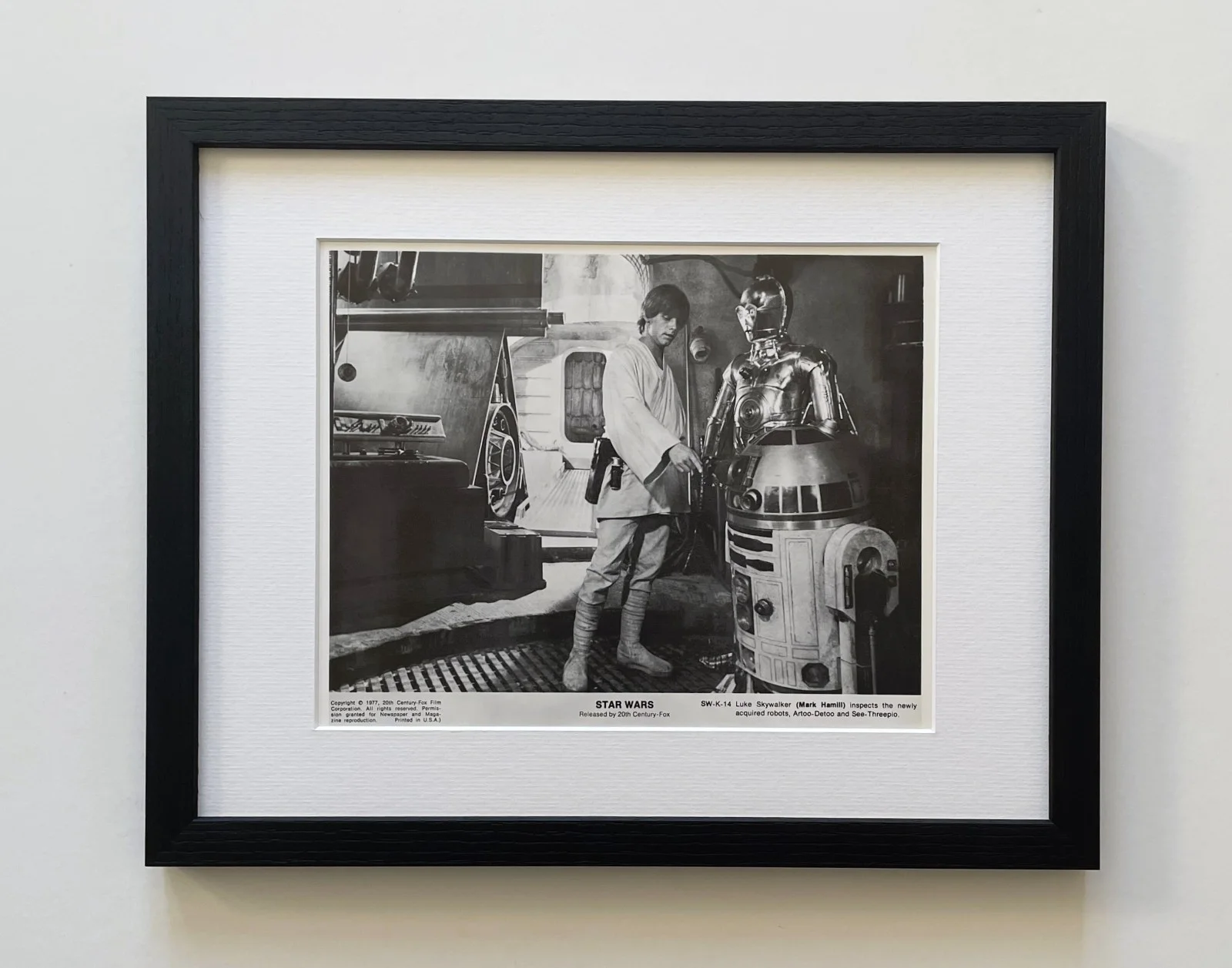 Star Wars Original Framed 8X10 Inch B&W Press Photo, image 3