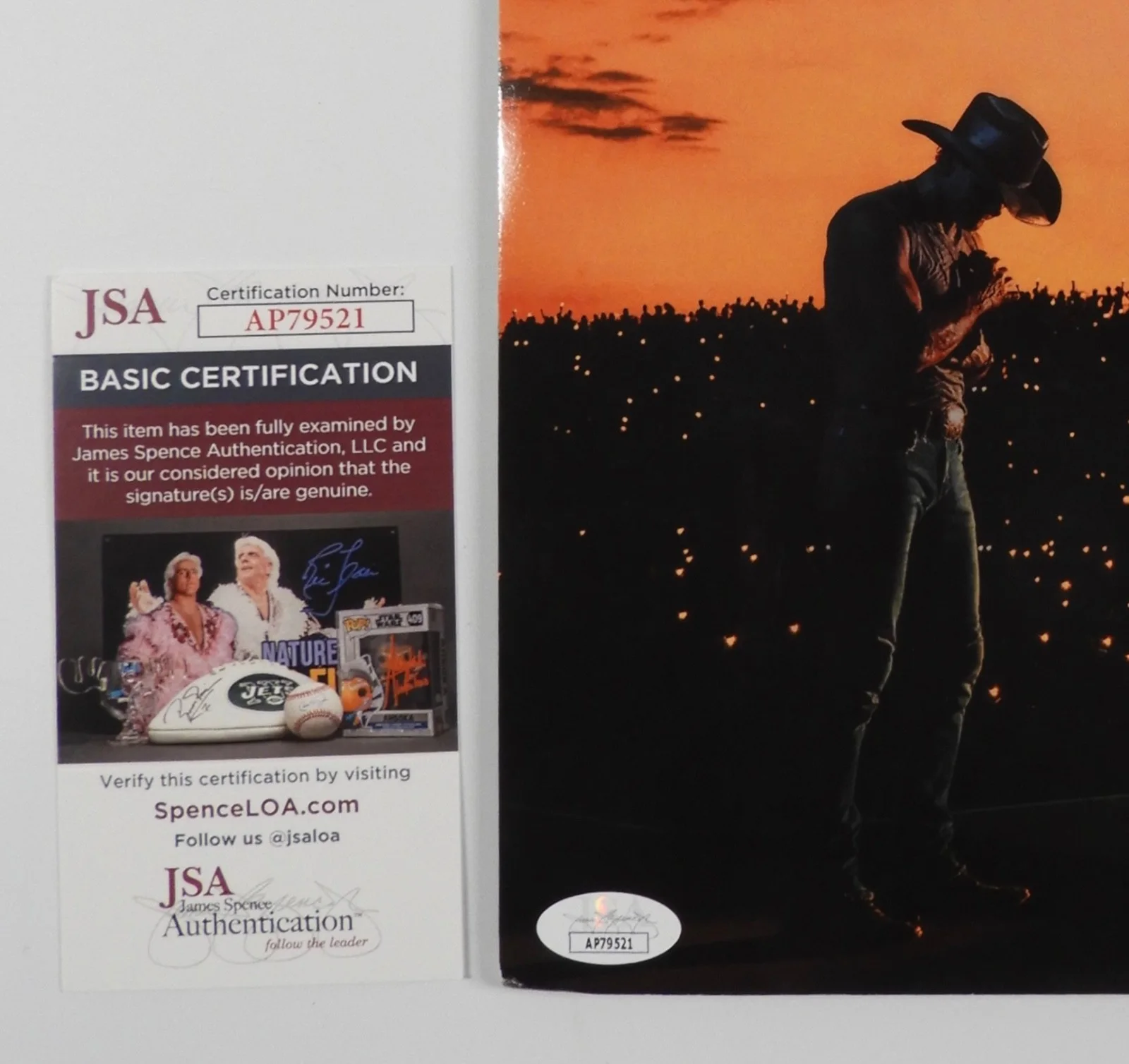 Tim McGraw JSA Autograph Signed Album Vinyl Record Standing Room Only, изображение 4