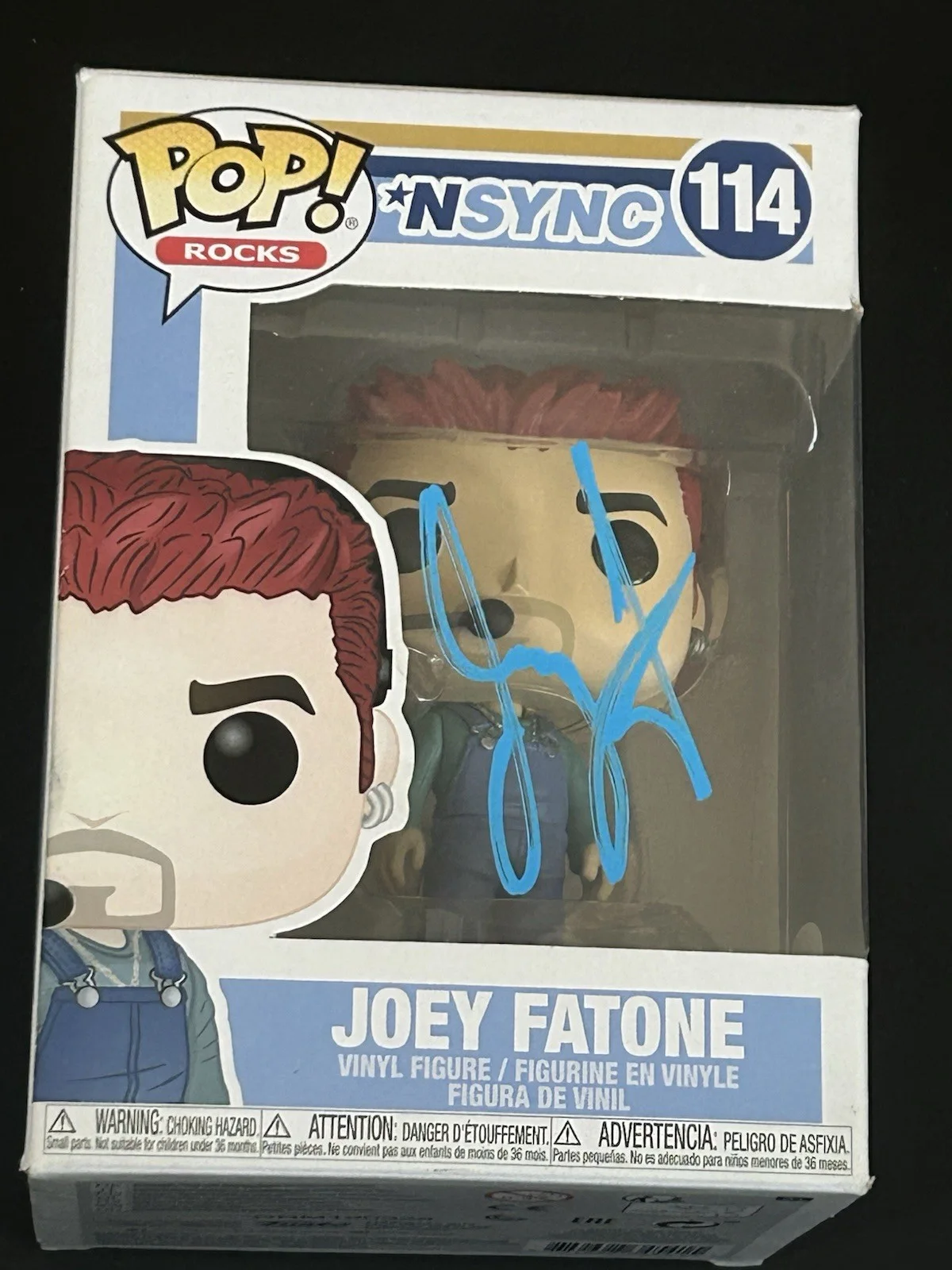 Joey Fatone — JOEY FATONE SIGNED N'SYNC FUNKO POP ROCKS VINYL FIGURE 114 JSA COA