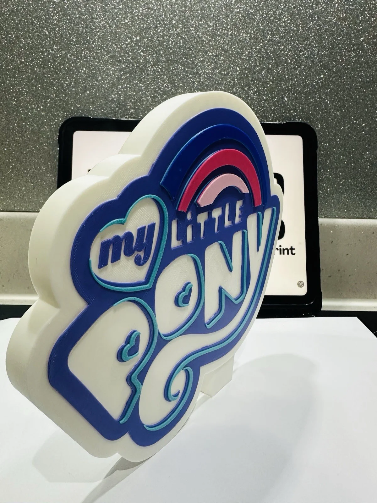 Decorative My Little Pony logo Sign Display Pops 3D TV Self Standing Room, изображение 4