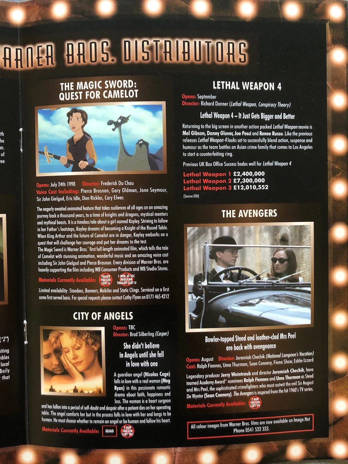 Cinema Press Pack - Warners Monthly Newsletter - No 1 April 1998 - Movies, изображение 5