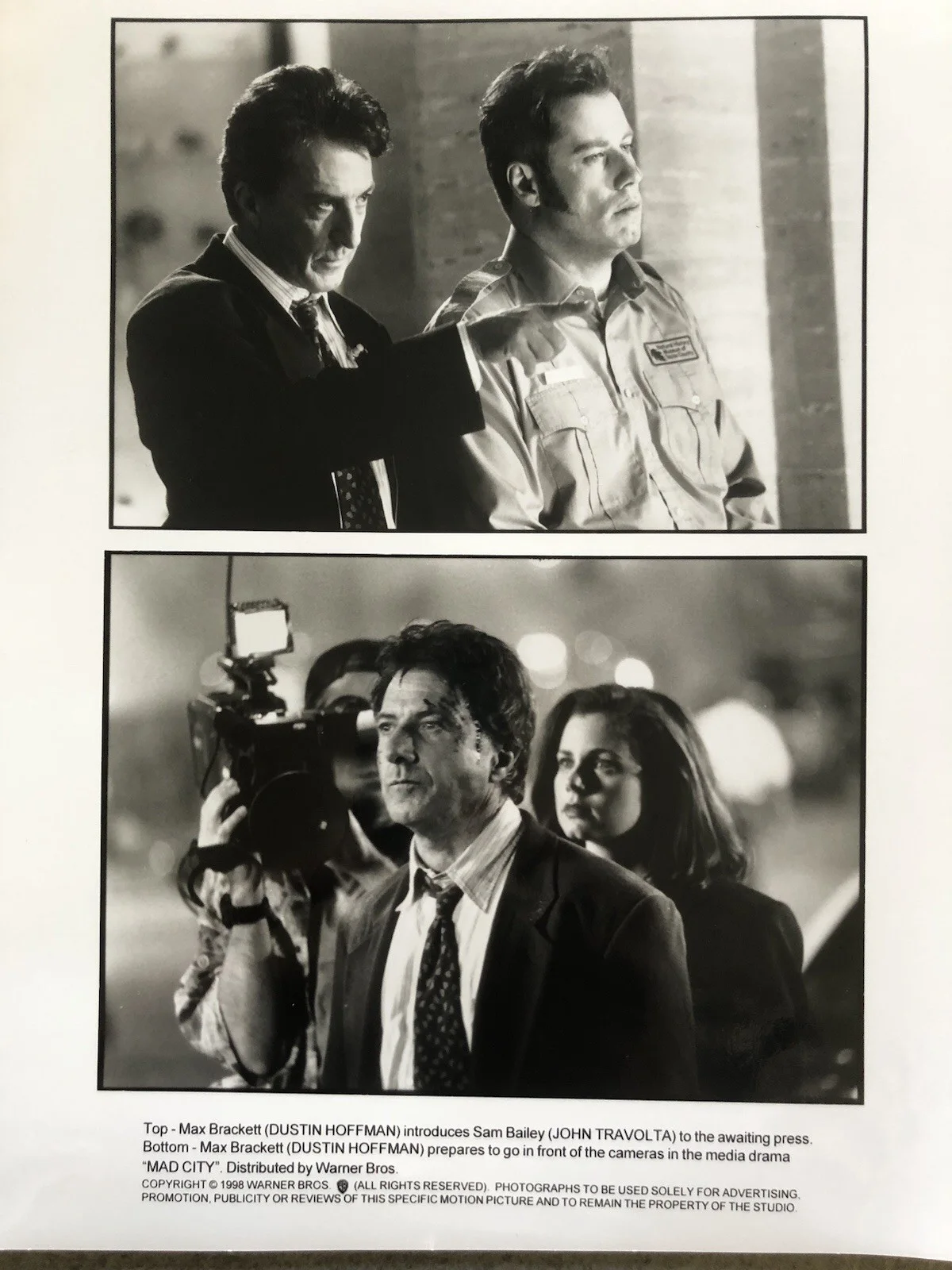 Cinema Press Pack - Mad City - Dustin Hoffman, John Travolta - Movie, изображение 3
