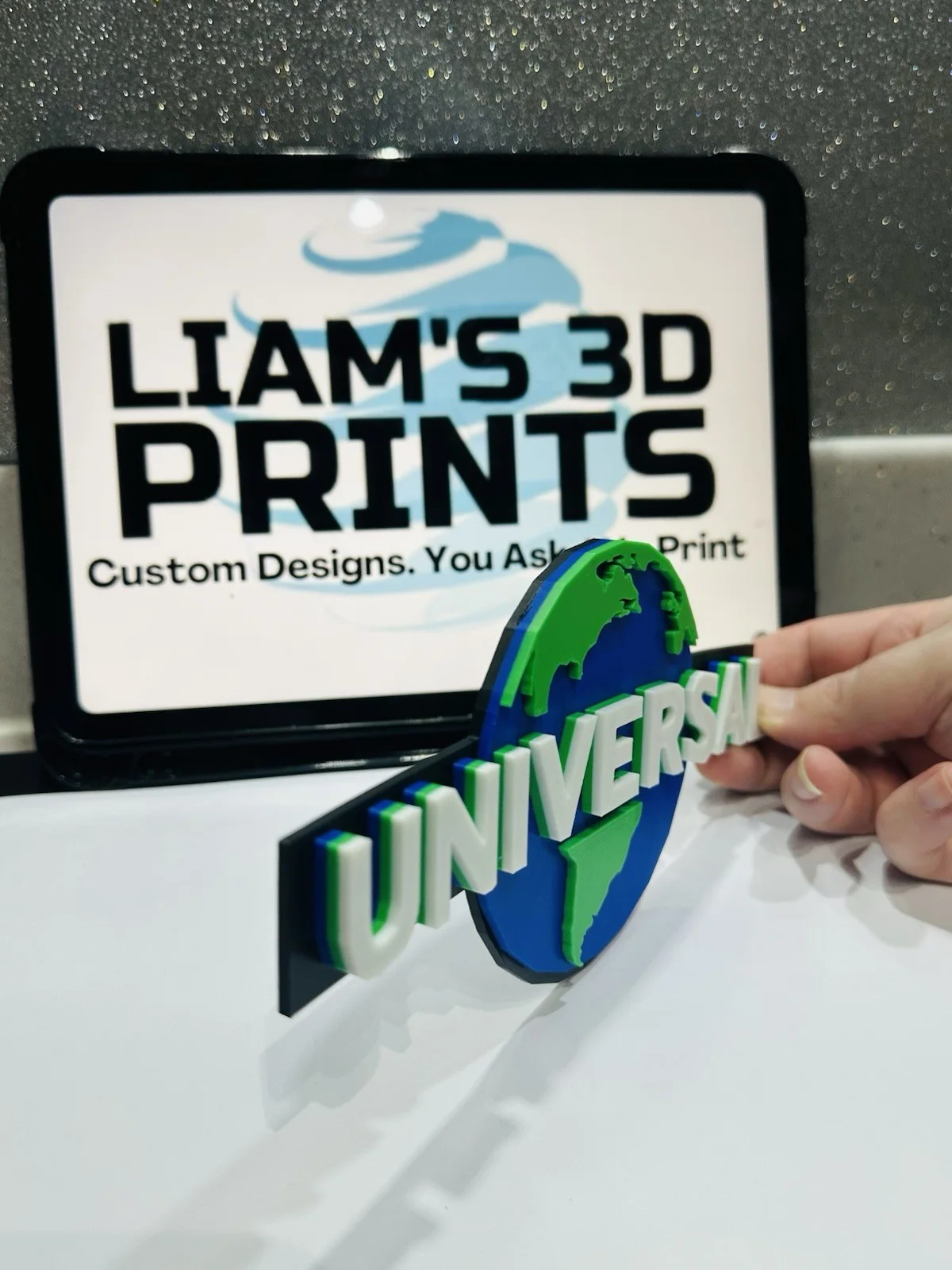 Decorative Universal Logo Sign Pop Display Globe, image 4