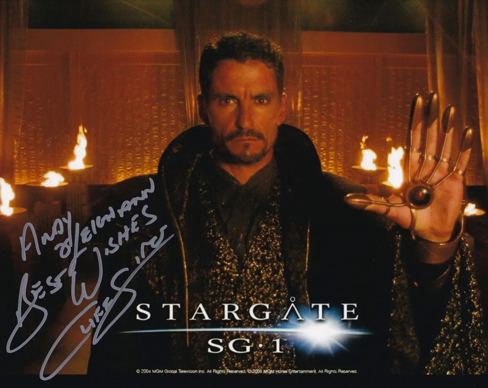 Cliff Simon — Cliff Simon Stargate SG1 signed 8 x 10 photo