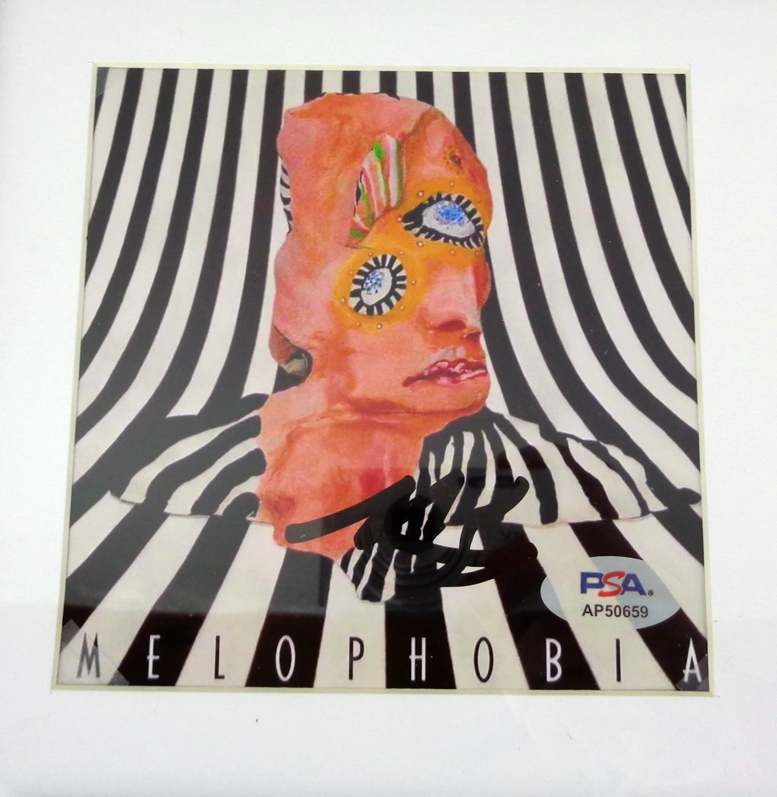 Matt Shultz — Matt Shultz Cage The Elephant Signed Autograph Melophobia CD Framed PSA/DNA COA, image 2