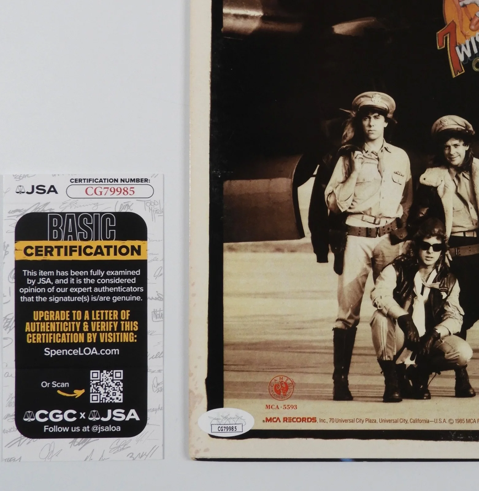 Night Ranger Jack Blades JSA Autograph Signed Album Vinyl Record, изображение 3