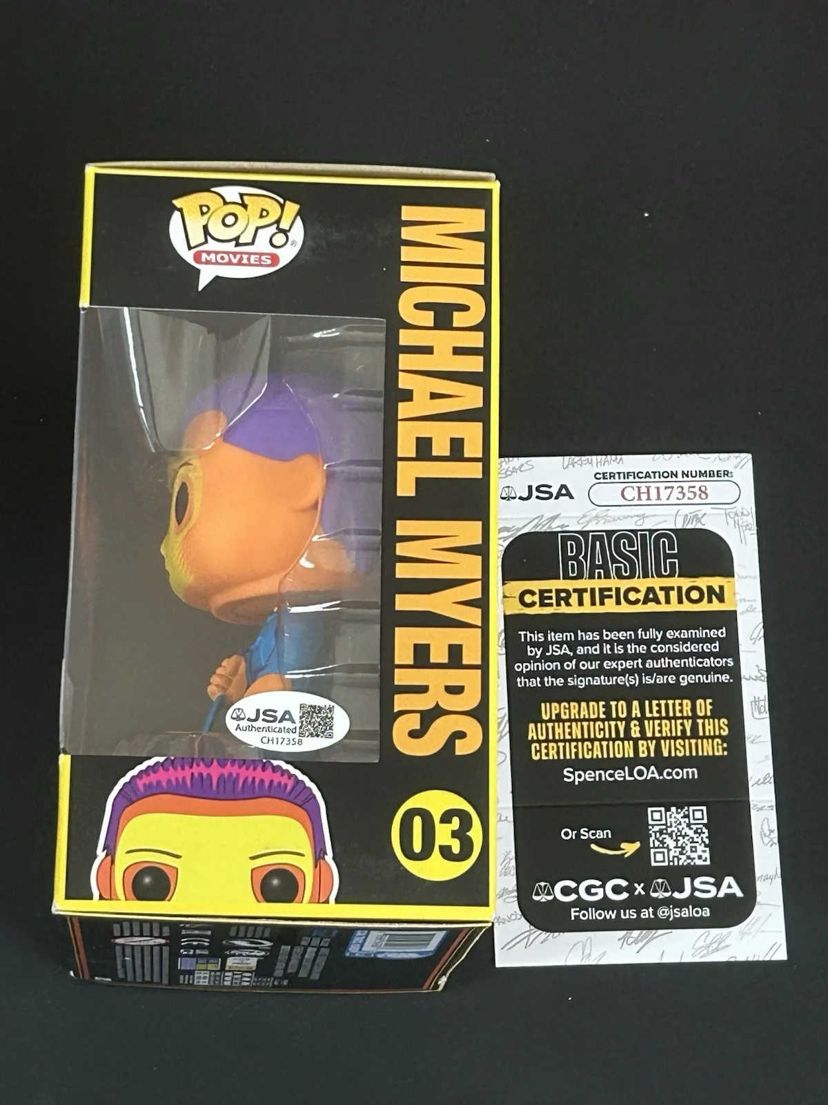 Nick Castle Signed Special Edition Funko Pop Movies #03 JSA COA, image 2