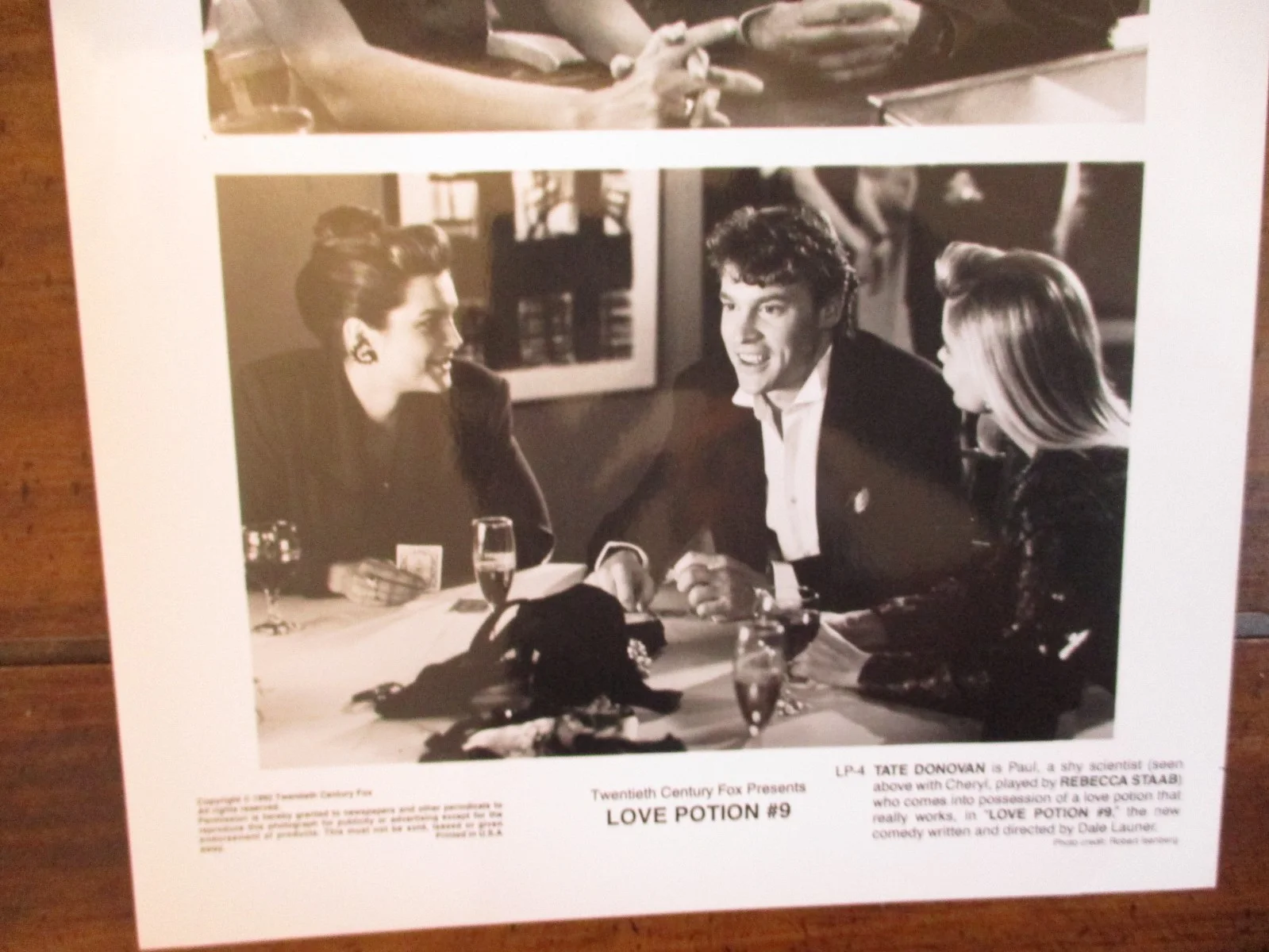 (LOVE POTION #9)Rececca Staab/Tate Dovovan/1991 8 x 10 Black & White Press Photo, image 3