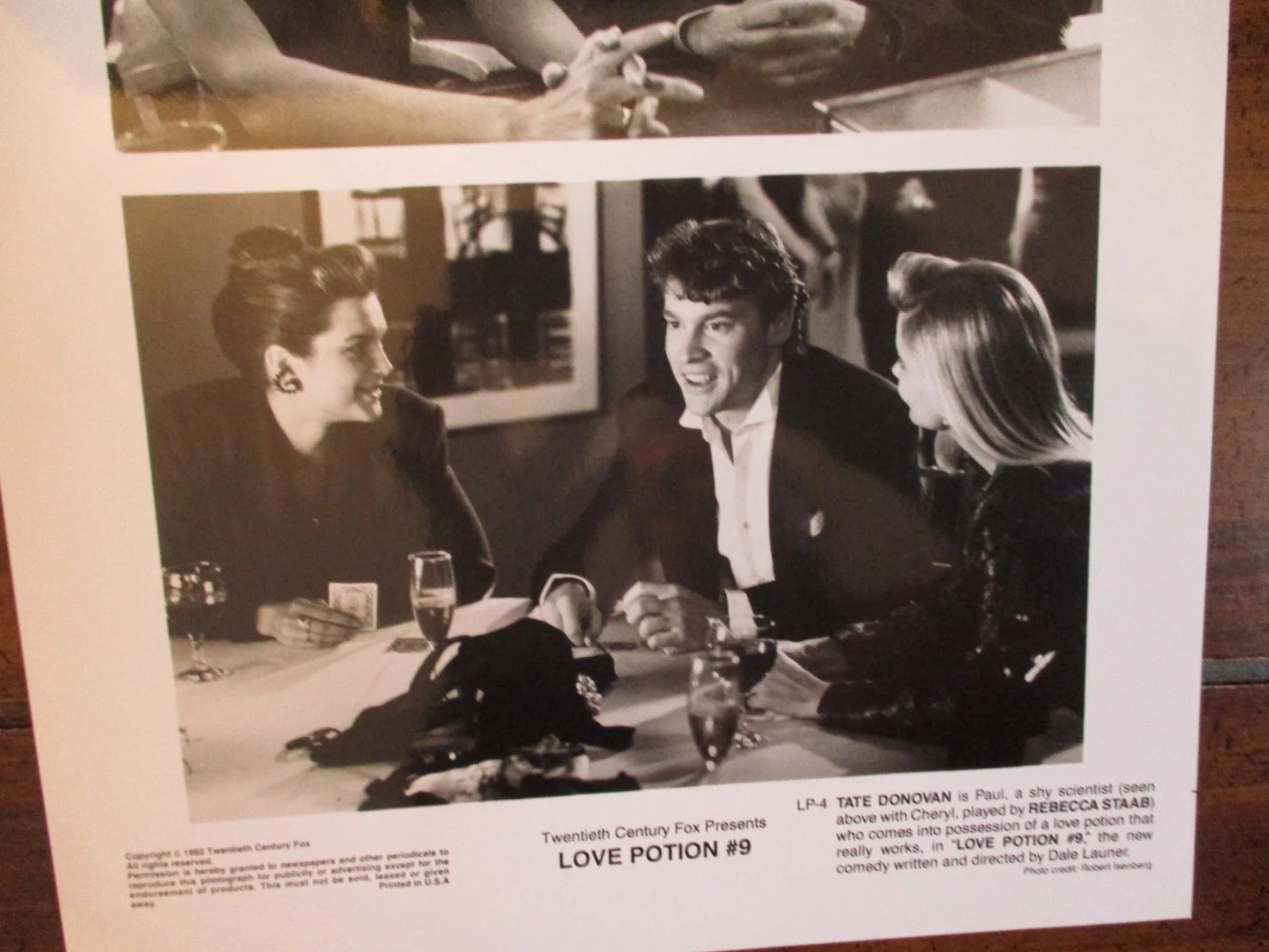 Rececca Staab/Tate Dovovan(LOVE POTION #9)1991 8 x 10 Black & White Press Photo, изображение 3