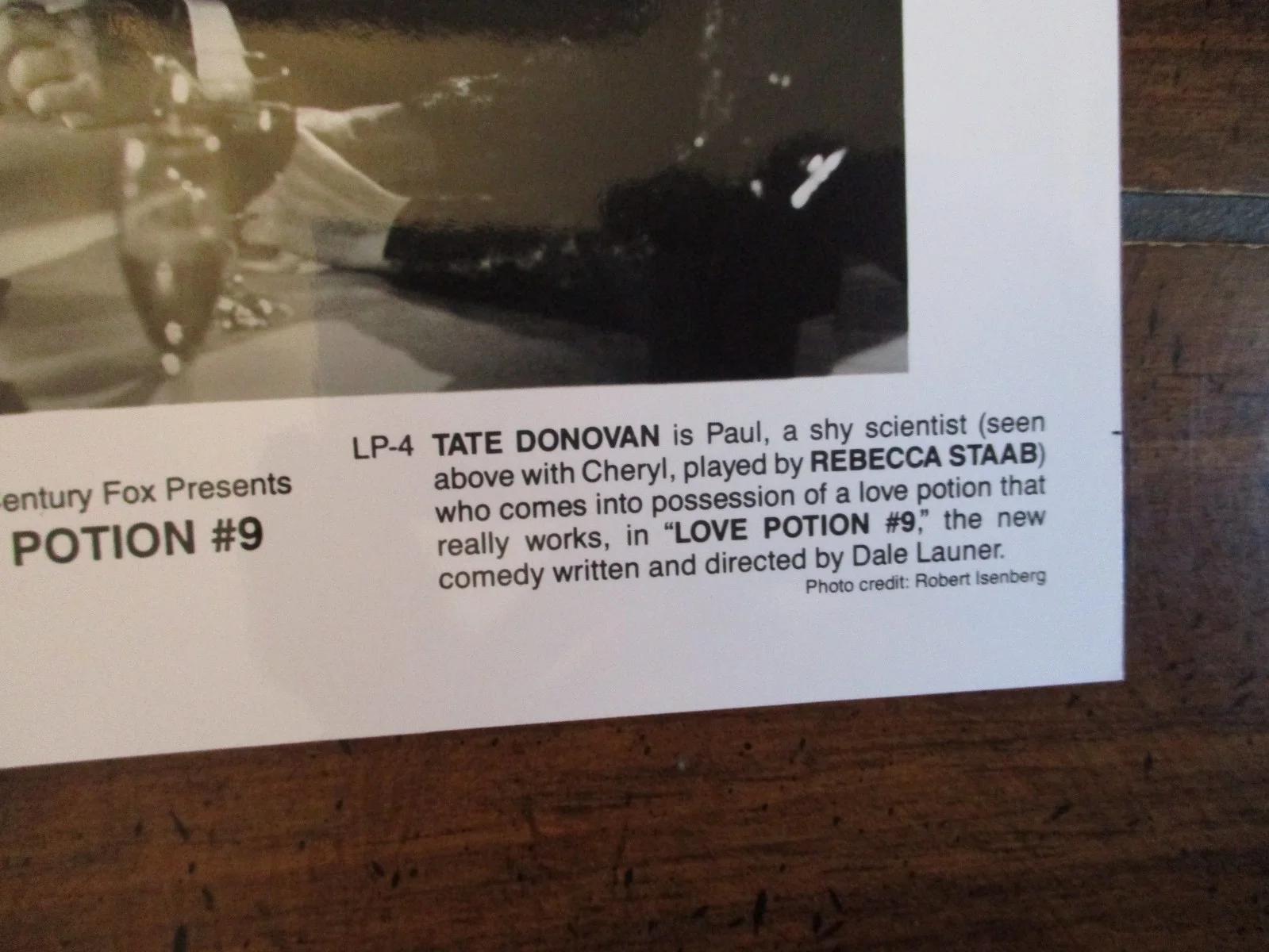 Rececca Staab/Tate Dovovan(LOVE POTION #9)1991 8 x 10 Black & White Press Photo, изображение 4
