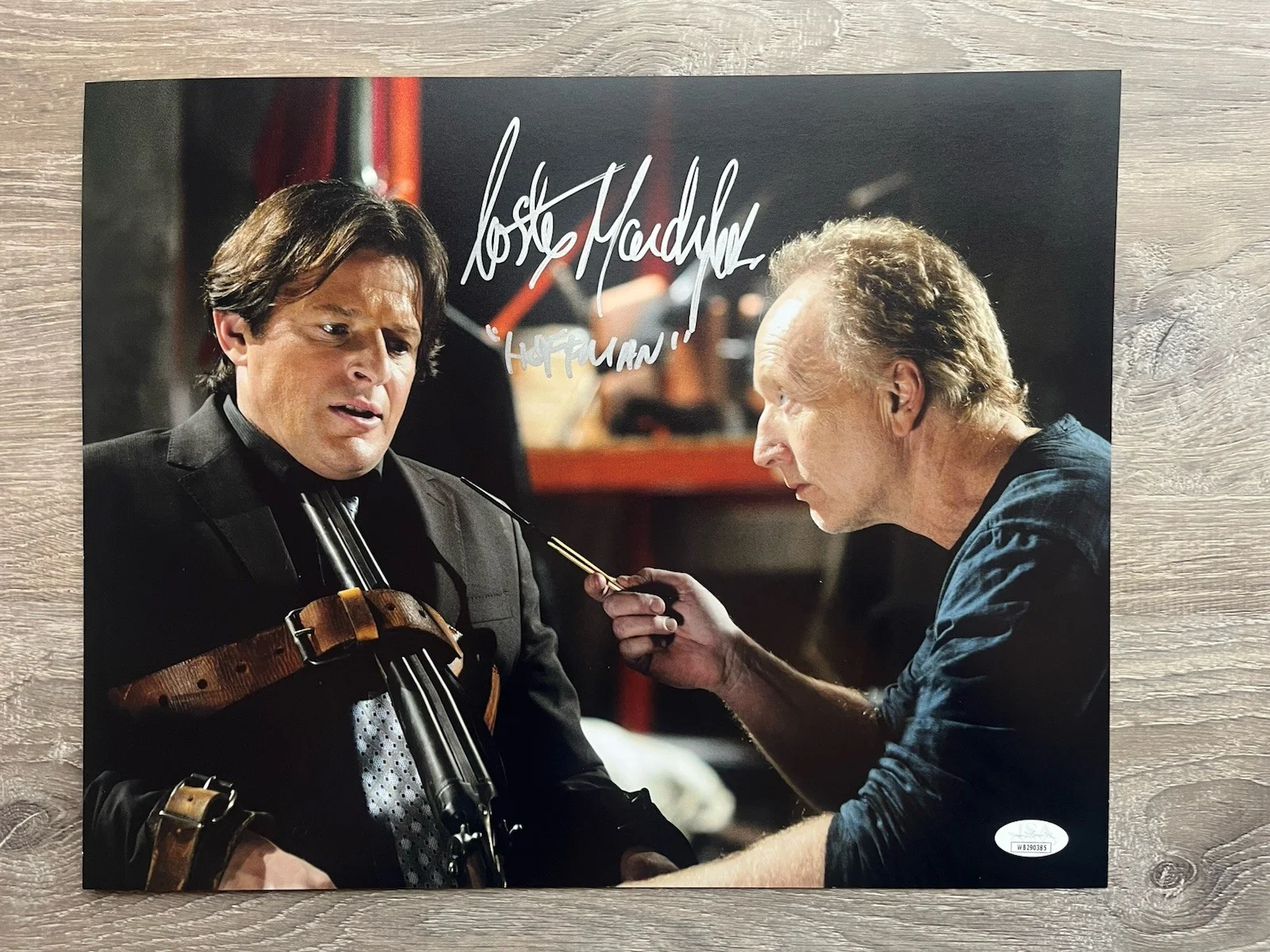 Costas Mandylor — Costas Mandylor Signed Saw 11x14 Photo JSA COA Detective Hoffman Jigsaw Horror, image 2