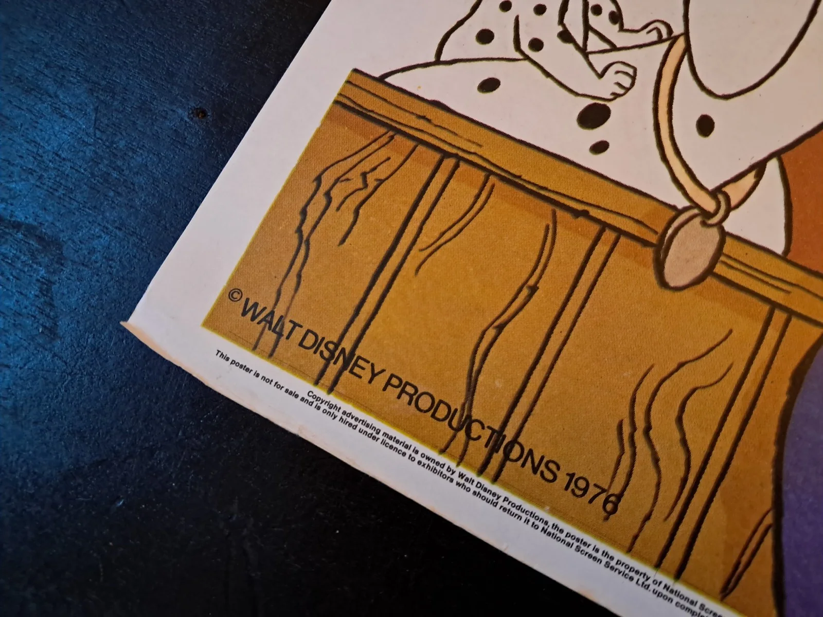 ONE HUNDRED & ONE DALMATIANS (1961) Original UK Re-Release Quad Poster (folded), image 2