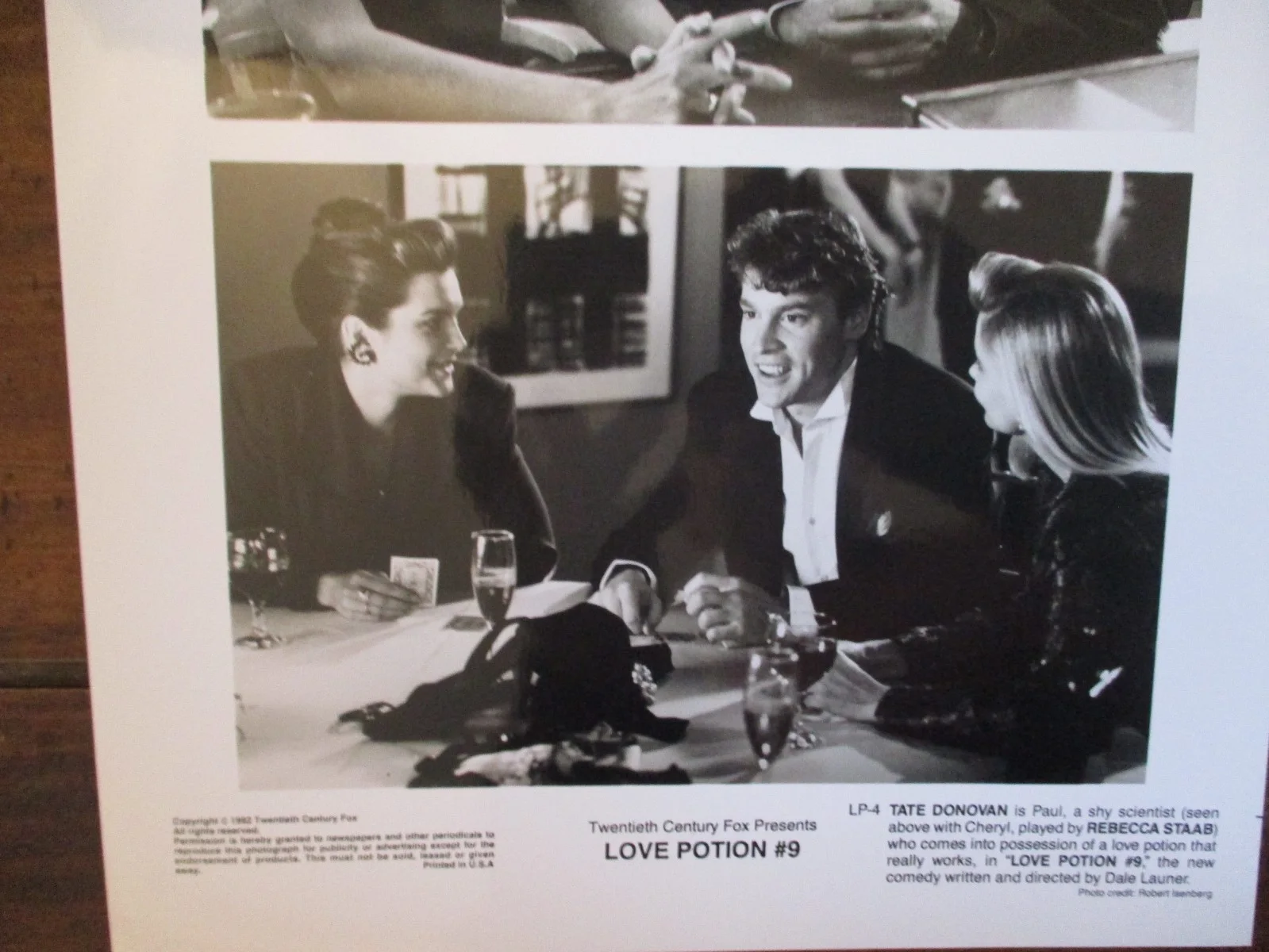Tate Donovan/Rececca Staab(LOVE POTION #9)1991 8 x 10 Black & White Press Photo, image 3