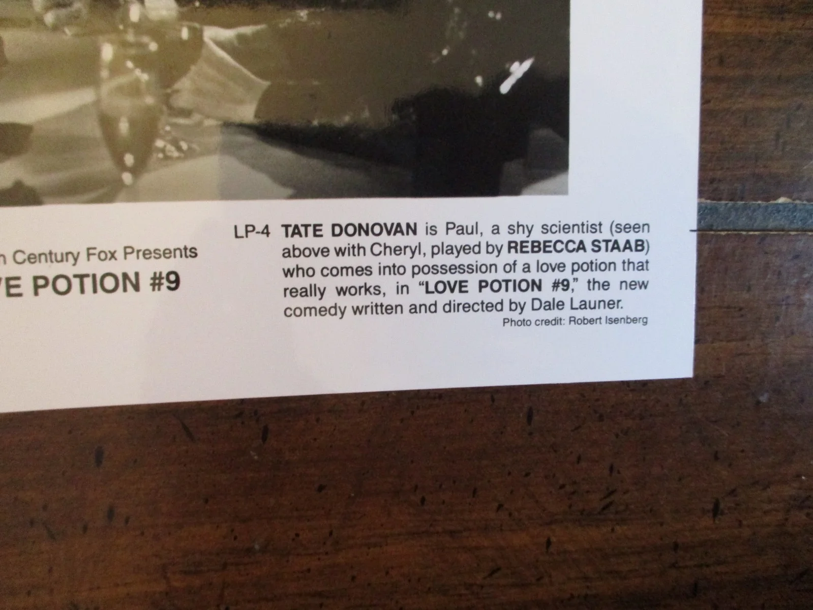 Tate Donovan/Rececca Staab(LOVE POTION #9)1991 8 x 10 Black & White Press Photo, image 4