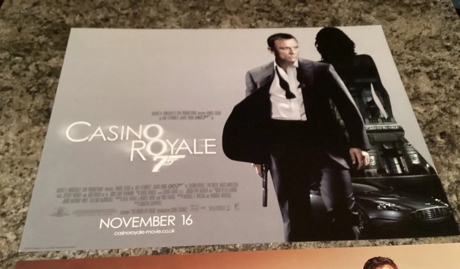 JAMES BOND DANIEL CRAIG POSTERS CASINO ROYALE QUANTAM OF SOLACE SKYFALL, изображение 2