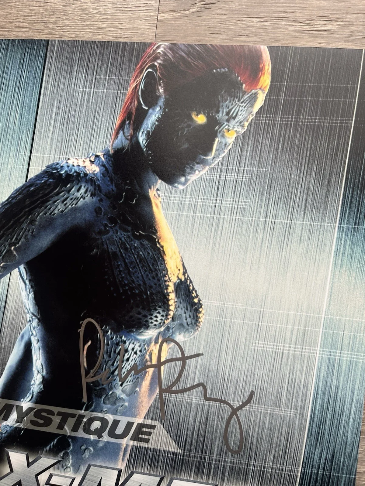 Rebecca Romijn — Rebecca Romijn Signed Mystique 11x14 Photo Beckett COA X-Men Autograph Marvel, изображение 4