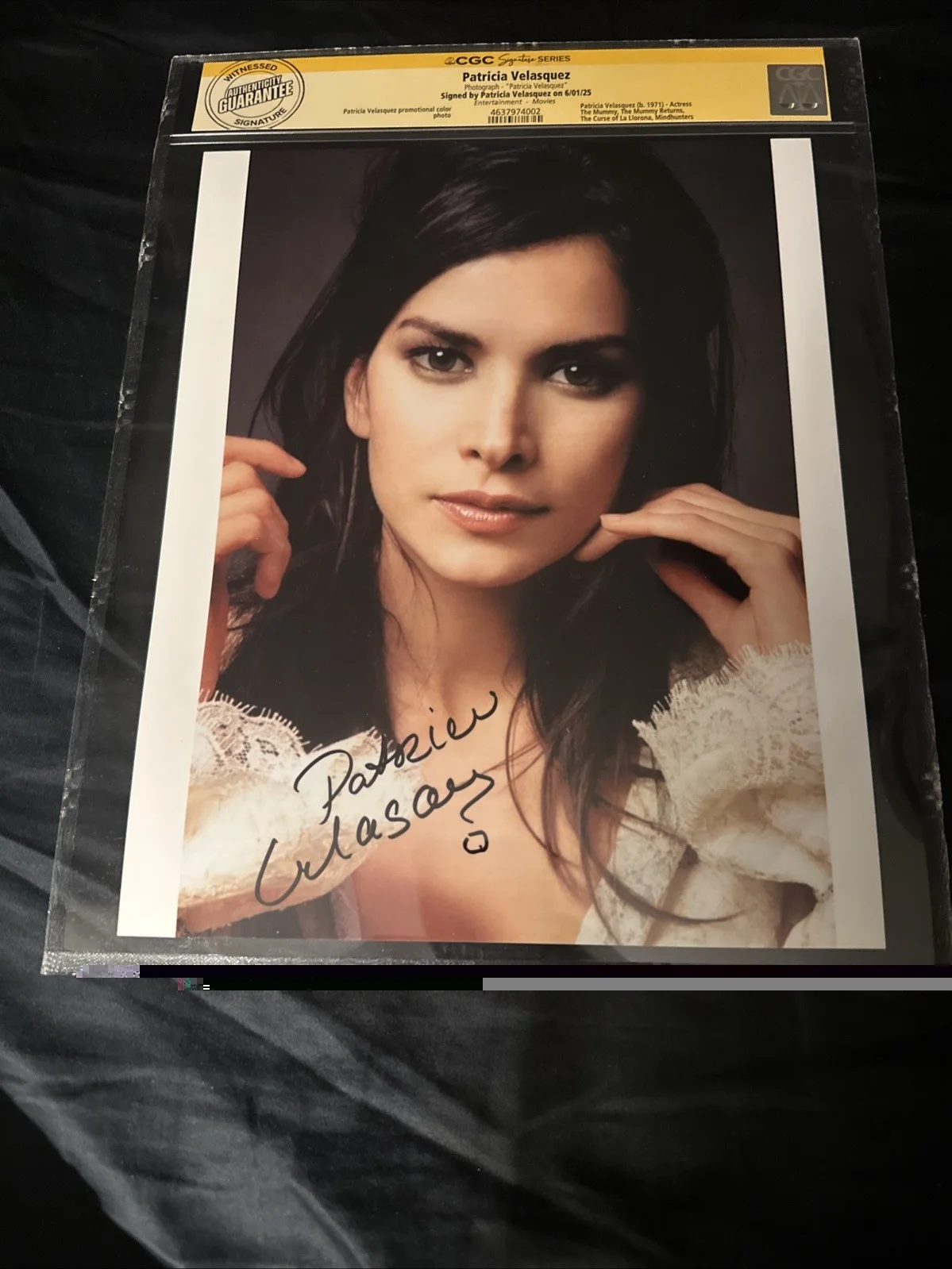 Patricia Velasquez CGC SS Signed Photograph! Autographed Mummy Gorgeous, image 2
