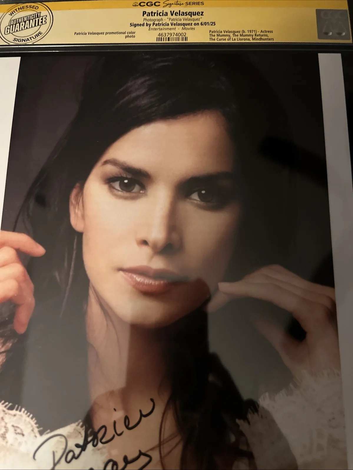 Patricia Velasquez CGC SS Signed Photograph! Autographed Mummy Gorgeous, image 5