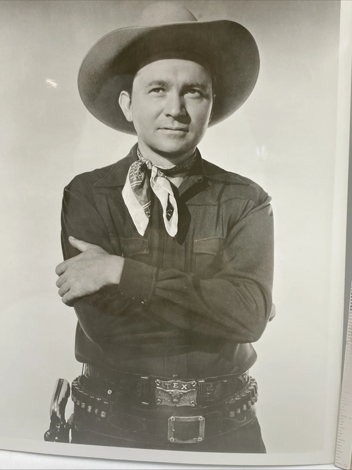 Roy Rogers — VINTAGE ROY ROGERS TV/MOVIE "KING OF THE COWBOYS" + 8x10 PHOTO Black And White, изображение 2