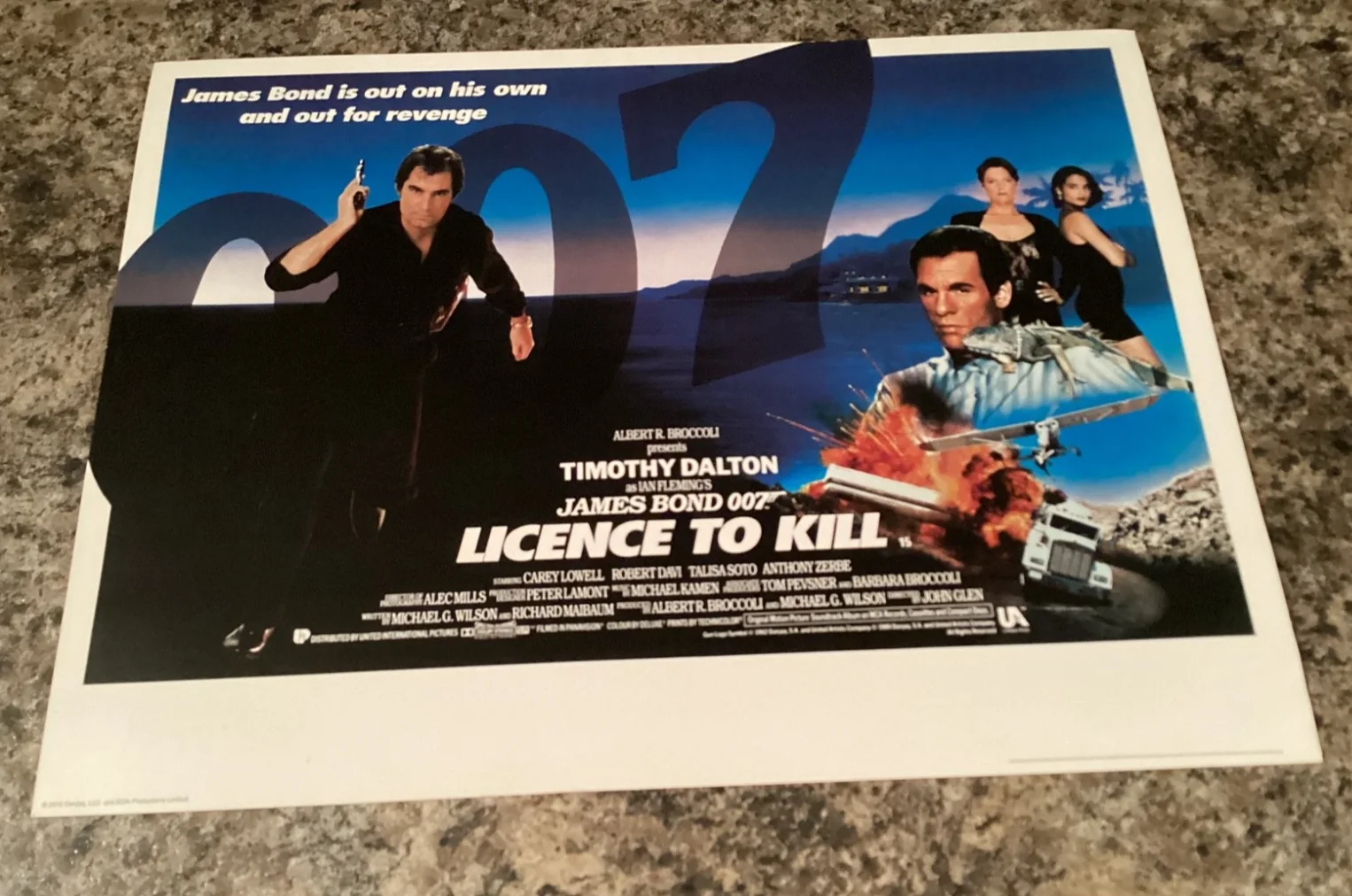 JAMES BOND POSTERS TIMOTHY DALTON THE LIVING DAYLIGHTS LICENCE TO KILL, image 2