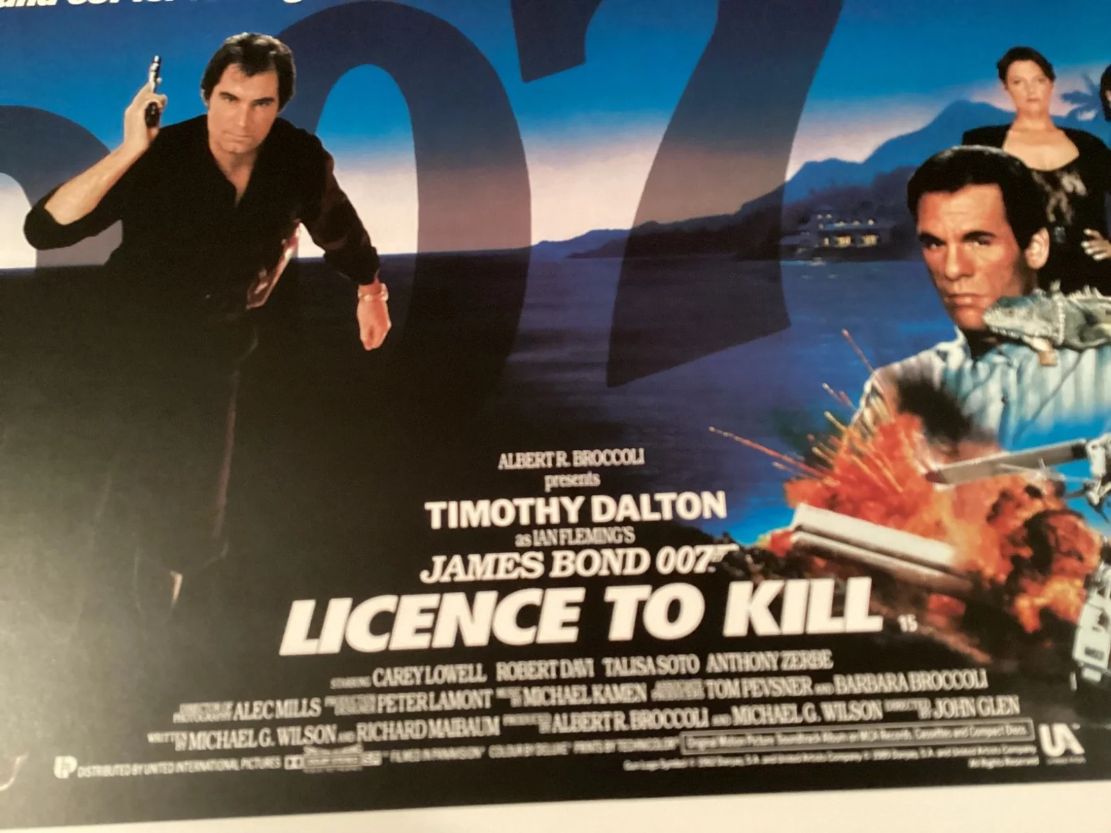 JAMES BOND POSTERS TIMOTHY DALTON THE LIVING DAYLIGHTS LICENCE TO KILL, image 3