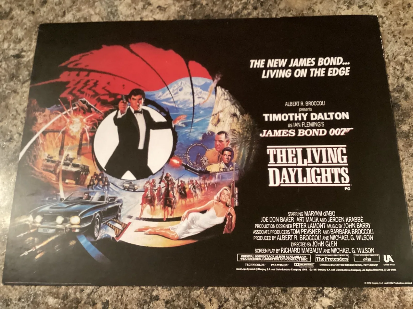 JAMES BOND POSTERS TIMOTHY DALTON THE LIVING DAYLIGHTS LICENCE TO KILL, image 4