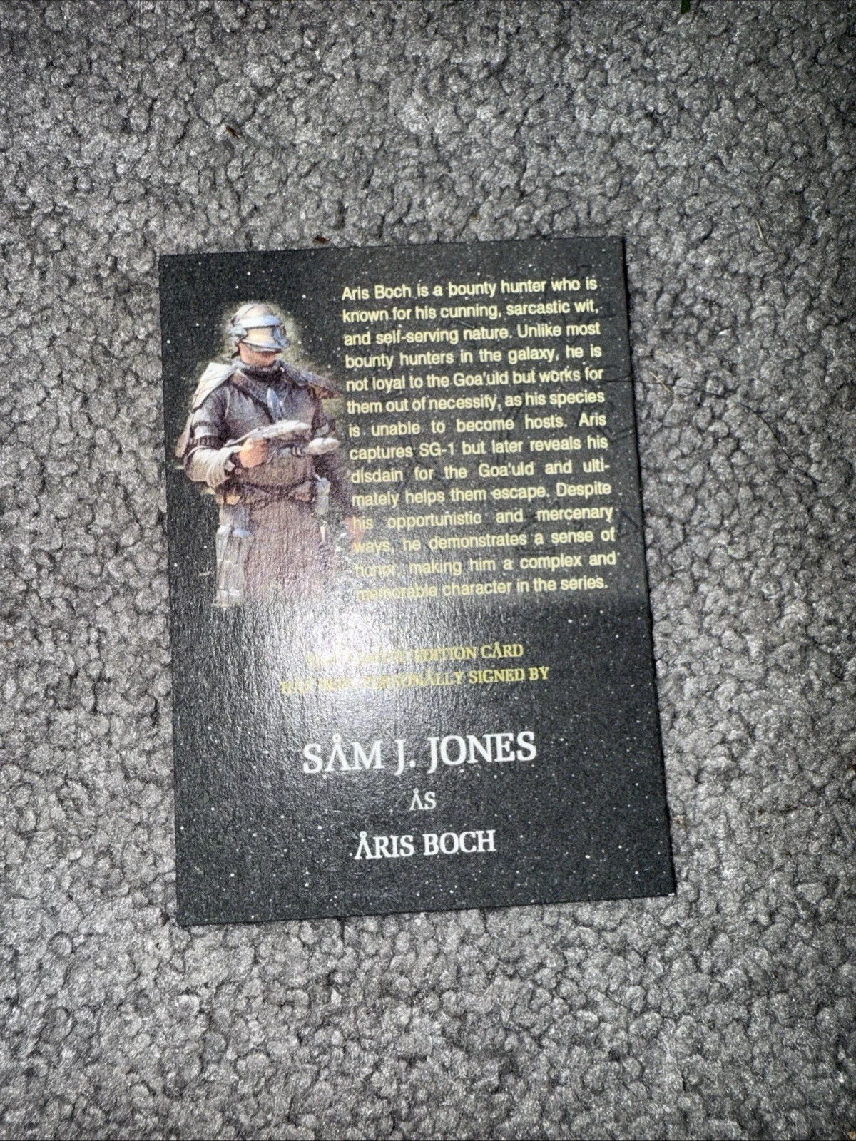 Sam Jones AUTOGRAPH SIGNED Flash Gordon Trading Card Ted, image 2