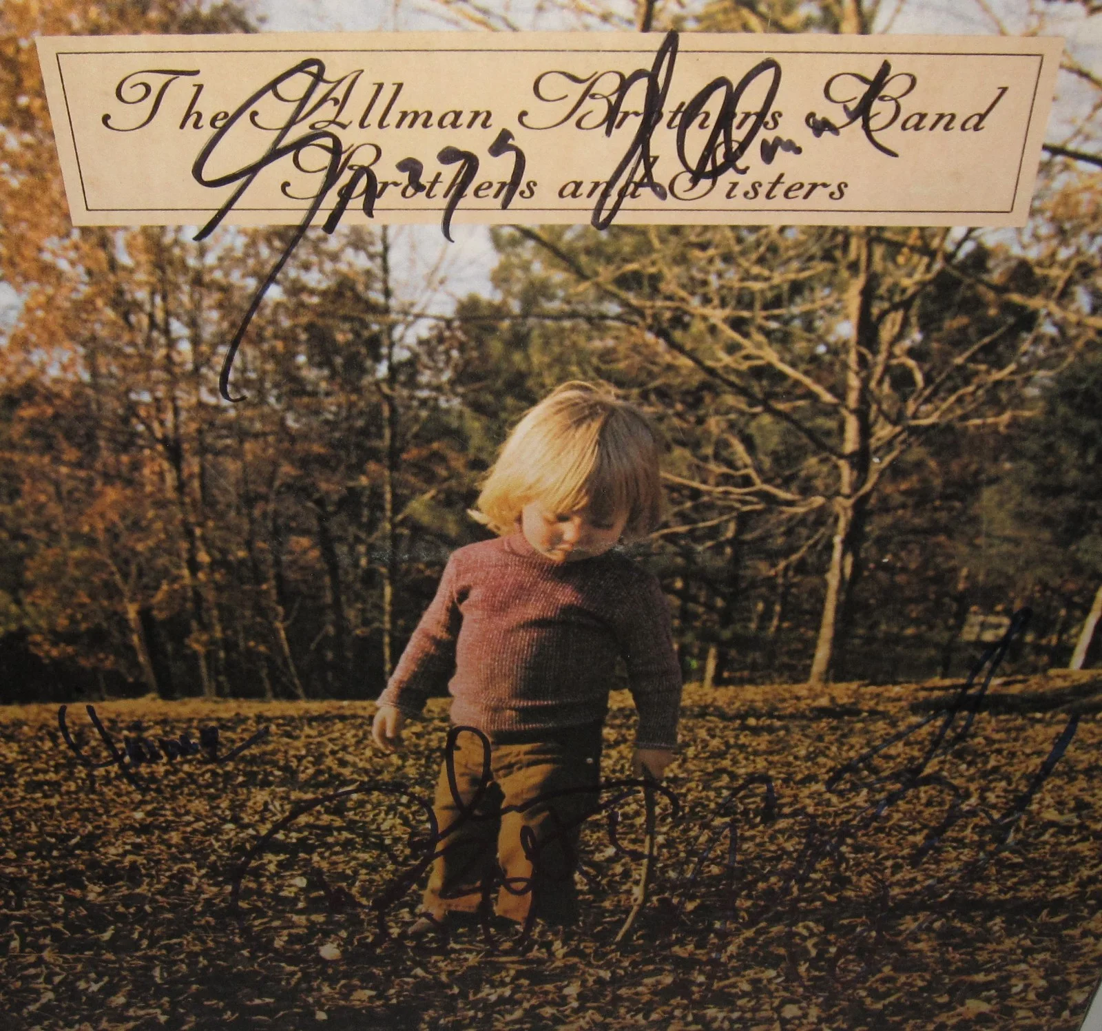 GREGG ALLMAN BROTHERS SIGNED BROTHERS AND SISTERS ALBUM AUTOGRAPH BECKETT LOA X4, изображение 2
