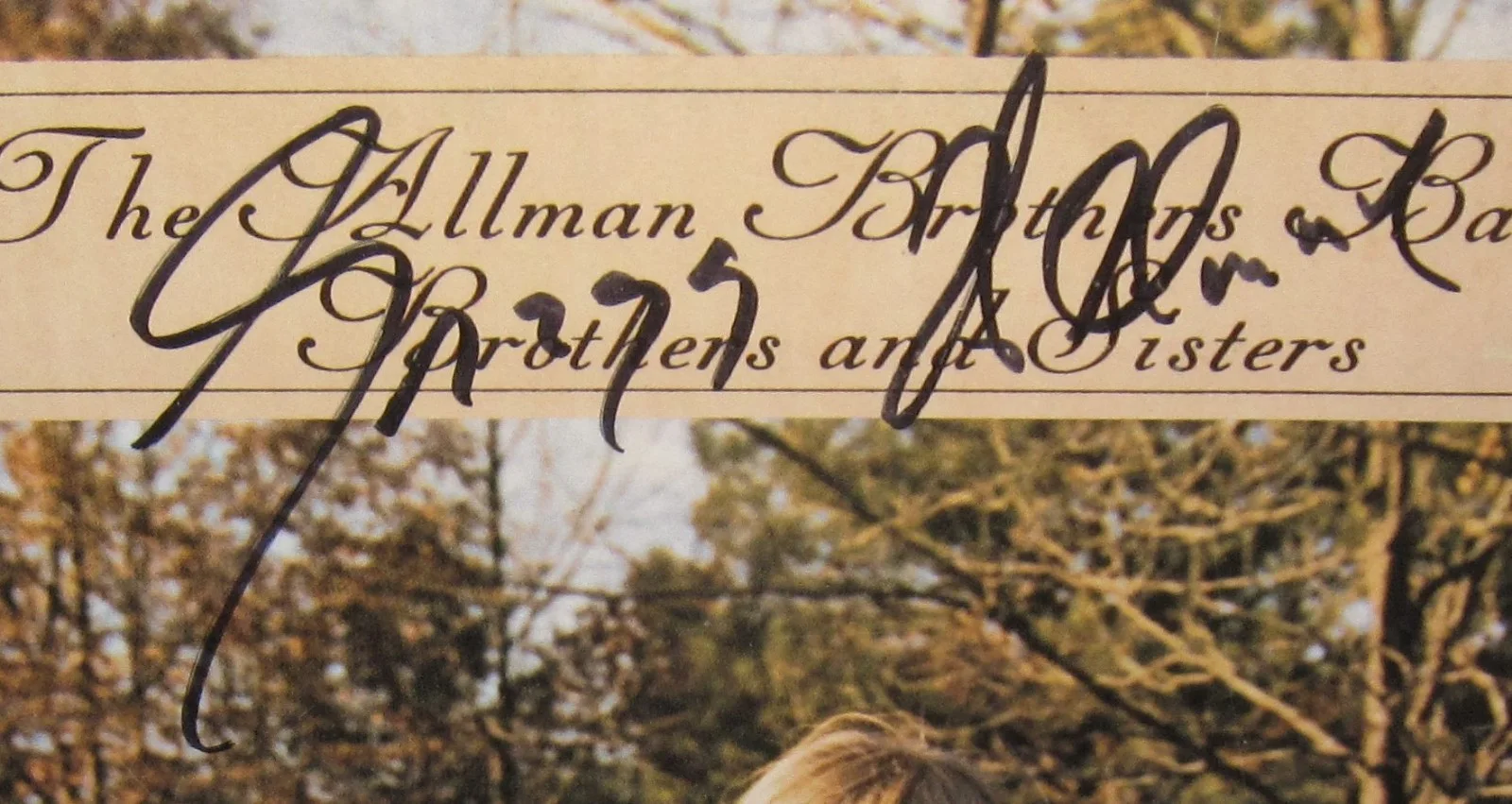 GREGG ALLMAN BROTHERS SIGNED BROTHERS AND SISTERS ALBUM AUTOGRAPH BECKETT LOA X4, изображение 3