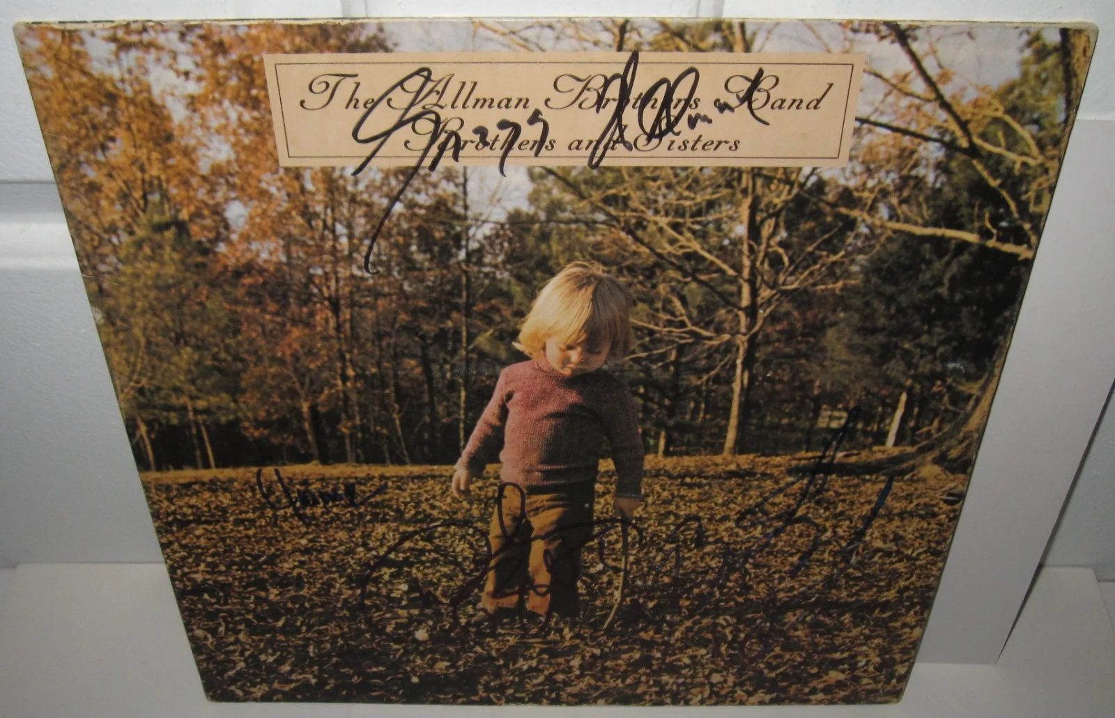 GREGG ALLMAN BROTHERS SIGNED BROTHERS AND SISTERS ALBUM AUTOGRAPH BECKETT LOA X4, изображение 5