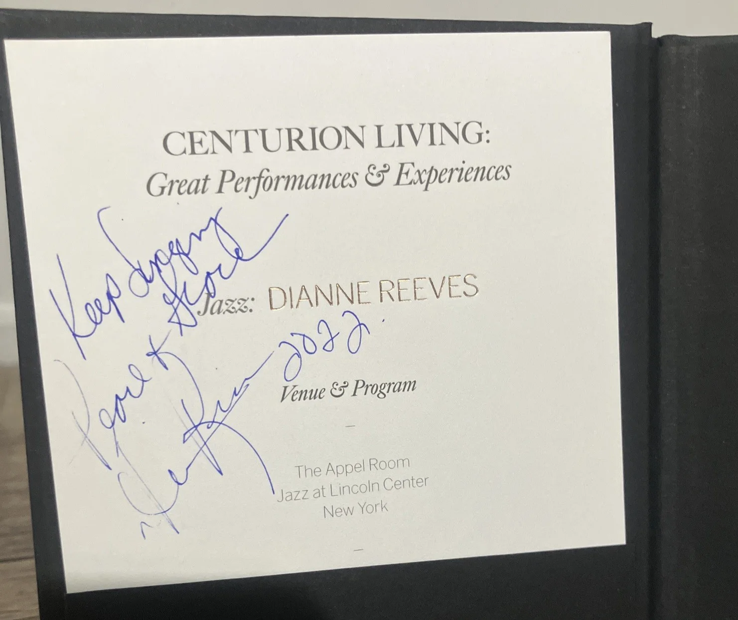 *Signed*Dianne Reeves Venue Program Jazz Performance Lincoln Center, image 3