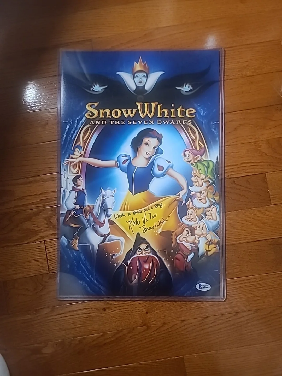 Katie Von Till — Katie Von Till Snow White Signed Inscribed 11x17 Snow White Disney Photo