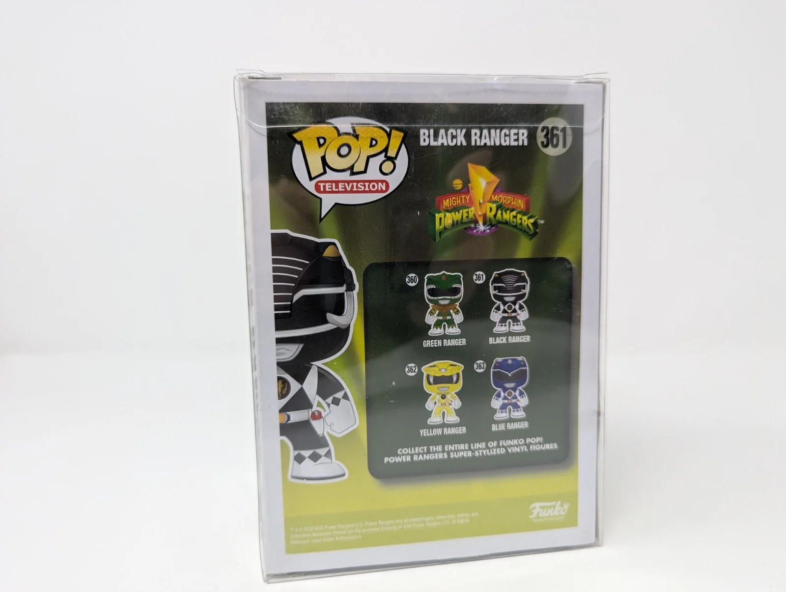 walter jones — Walter Jones Signed Funko Pop 361 Black Ranger MMPR w/ COA Autograph Rare, image 3