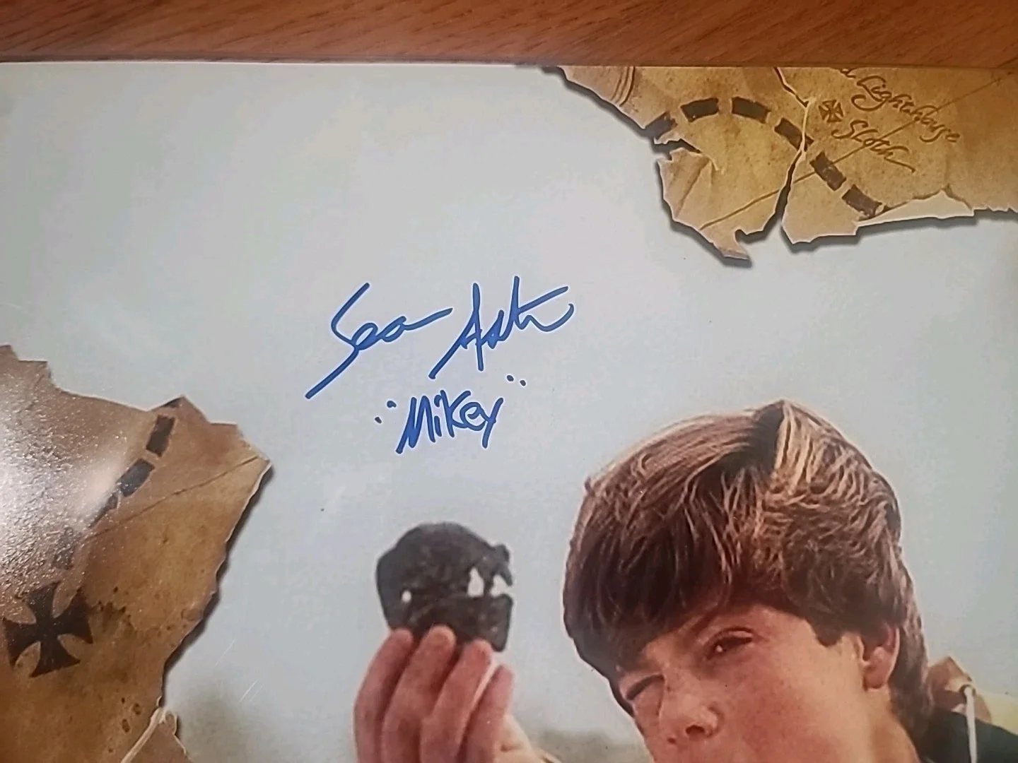 Sean Astin — The Goonies Mikey Walsh Sean Astin Autograph Gloss Photo Beckett Auth 11x14, изображение 2