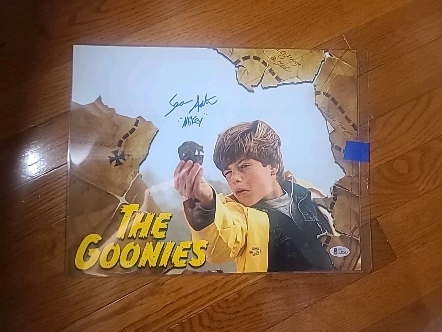 Sean Astin — The Goonies Mikey Walsh Sean Astin Autograph Gloss Photo Beckett Auth 11x14, изображение 4