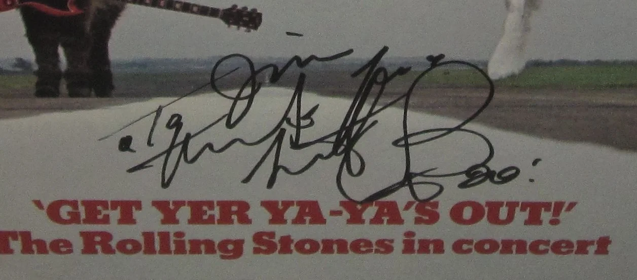 CHARLIE WATTS SIGNED GET YER YA YAS OUT ALBUM ROLLING STONES ROCK AUTOGRAPH JSA, image 2