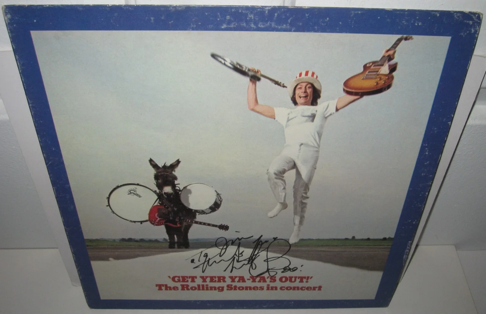 CHARLIE WATTS SIGNED GET YER YA YAS OUT ALBUM ROLLING STONES ROCK AUTOGRAPH JSA, image 3
