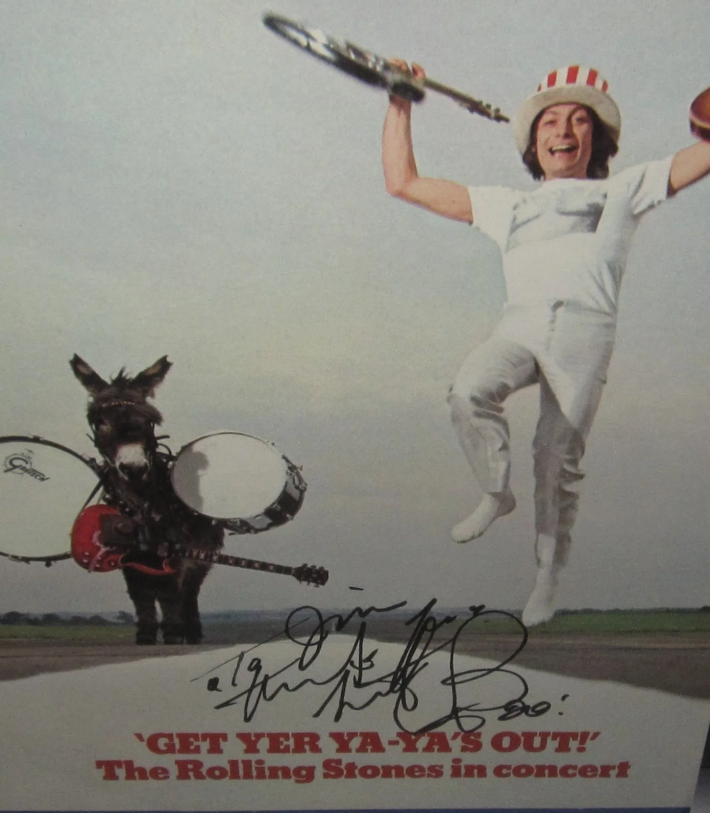 CHARLIE WATTS SIGNED GET YER YA YAS OUT ALBUM ROLLING STONES ROCK AUTOGRAPH JSA, image 4