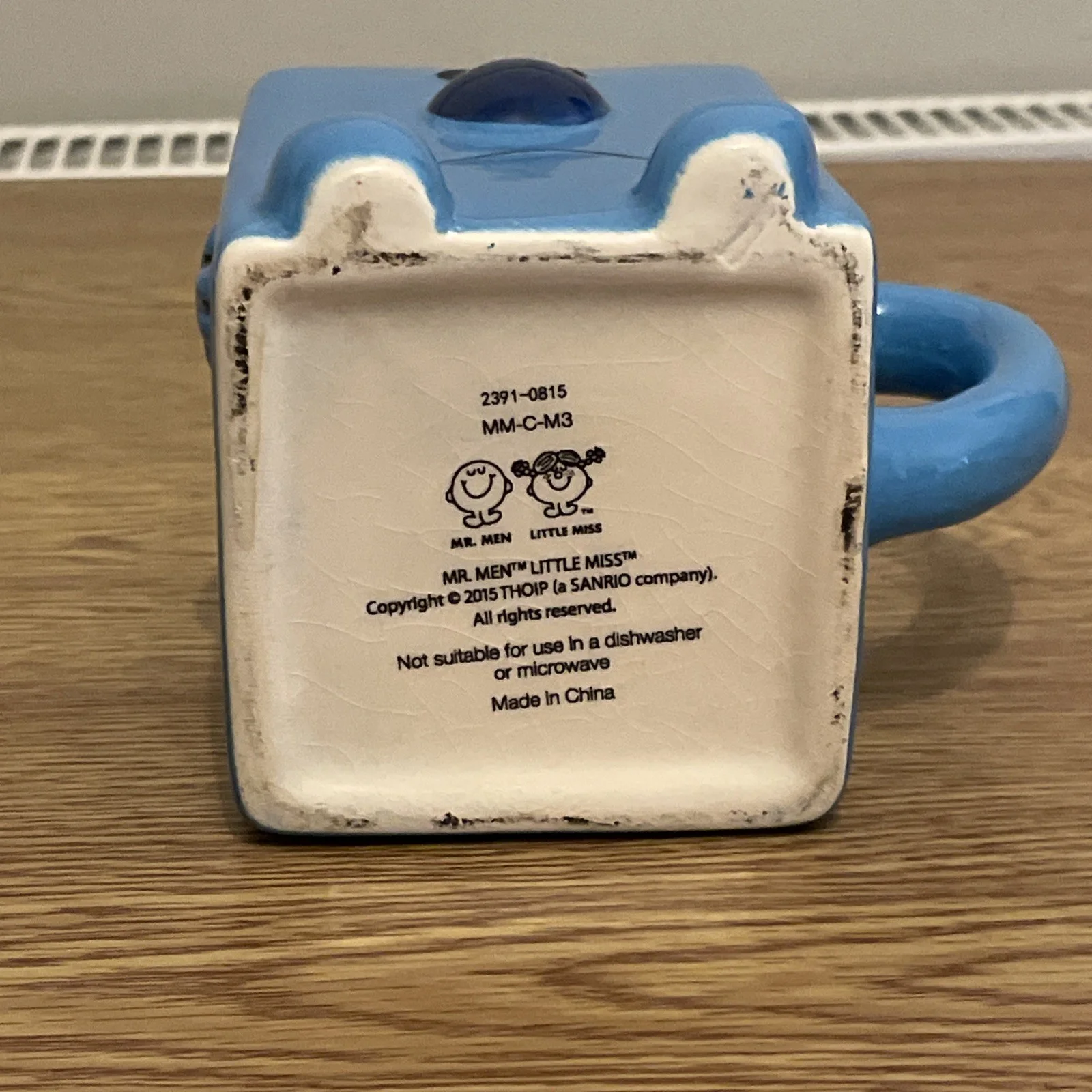 Mr. Grumpy blue cube character mug - 2015, изображение 5