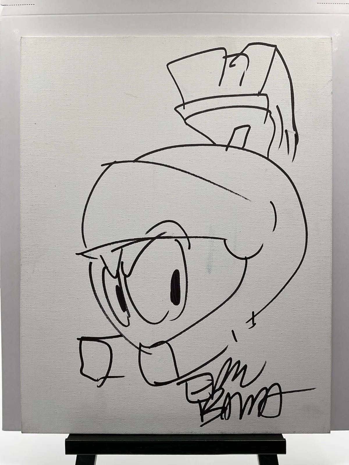 Eric Bauza — Eric Bauza signed sketch BAS Marvin the Martian Looney Tunes signed sketch 11x14