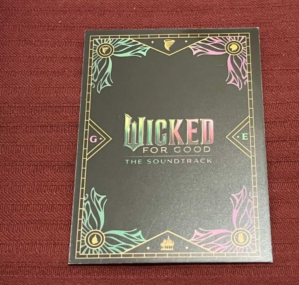STEPHEN SCHWARTZ — STEPHEN SCHWARTZ SIGNED WICKED FOR GOOD DOUBLE RECORD AUTO GLINDA CARD TO KRIS D, изображение 3