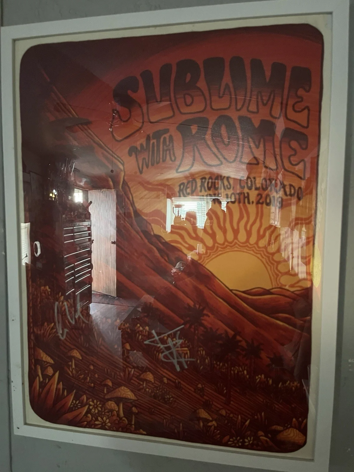 Signed Sublime Poster Original Band Members At Red Rocks Morrison CO, image 2