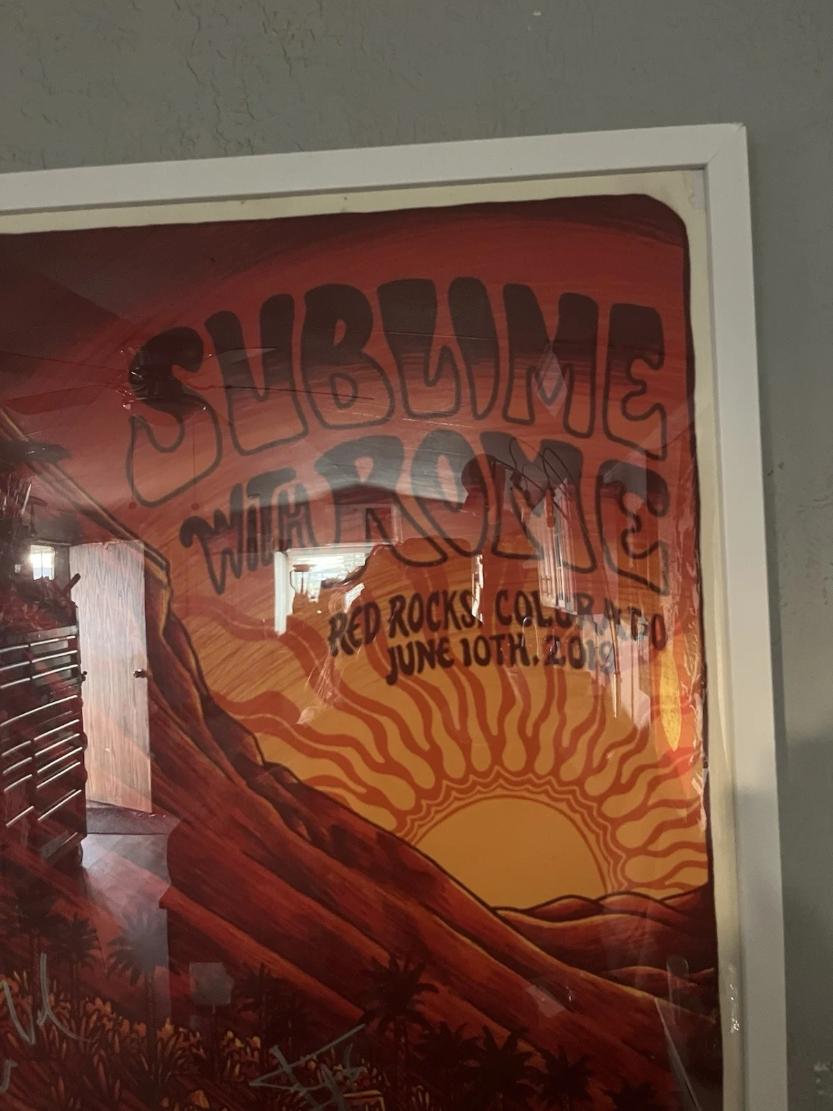 Signed Sublime Poster Original Band Members At Red Rocks Morrison CO, image 3