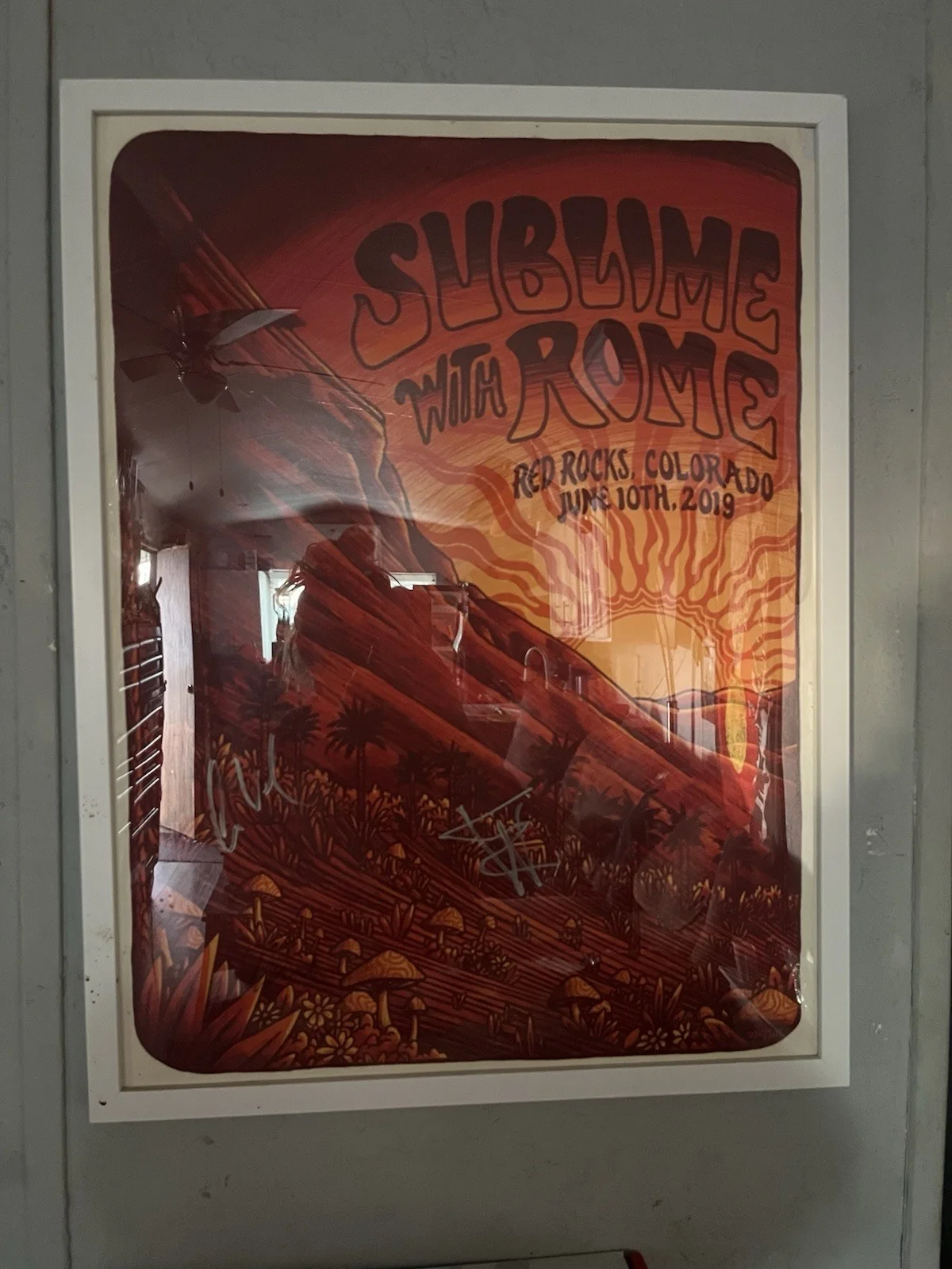 Signed Sublime Poster Original Band Members At Red Rocks Morrison CO, image 4