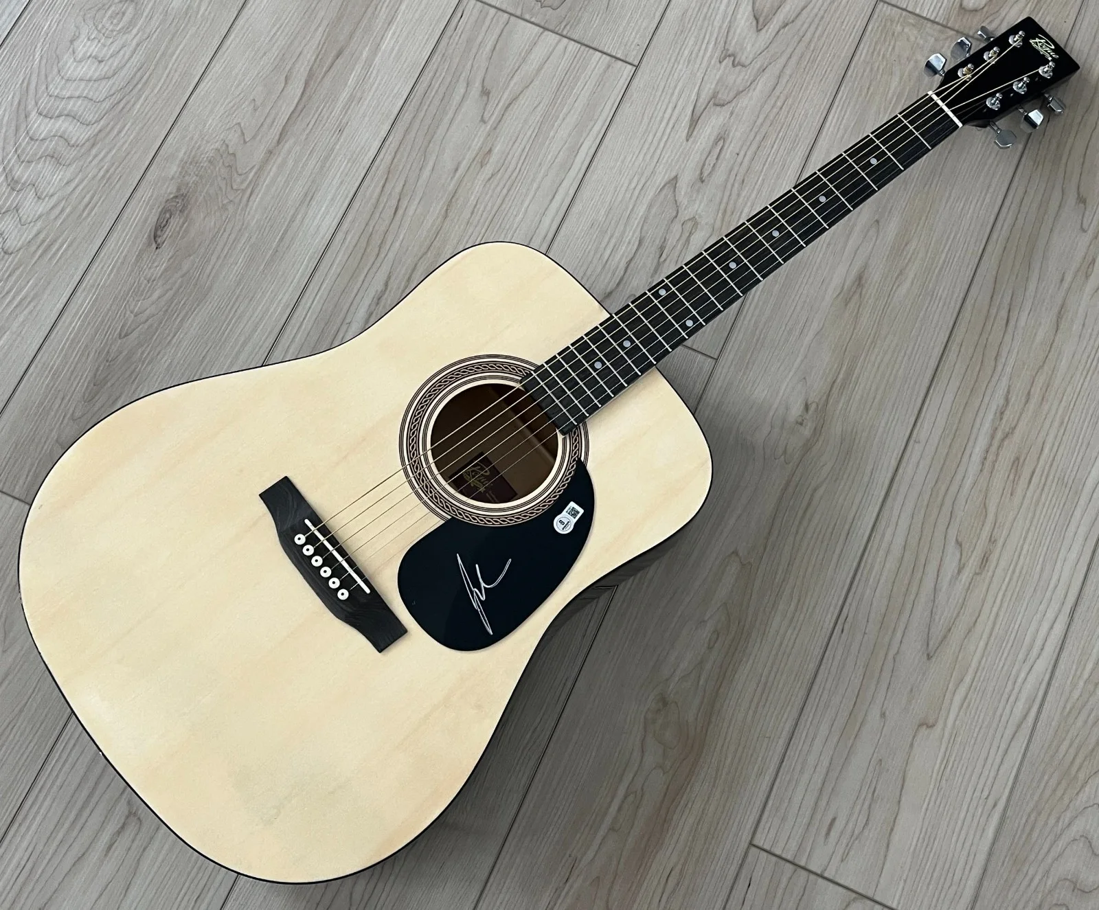 JON PARDI SIGNED AUTOGRAPH 41" ACOUSTIC GUITAR w/EXACT PROOF & BECKETT BAS COA, изображение 2